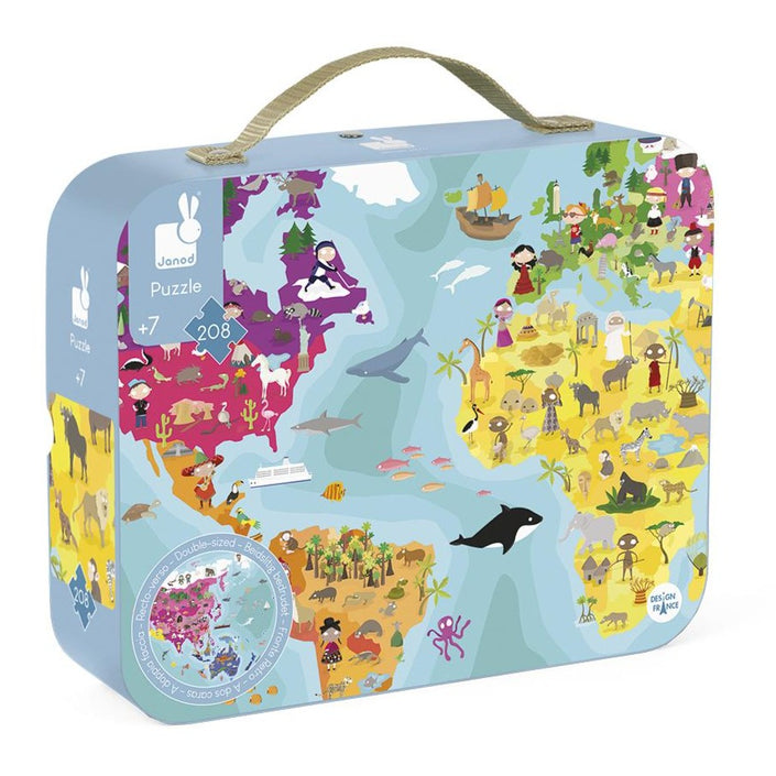 JANOD puzzel Aarde 6 jr/ 208 stks
