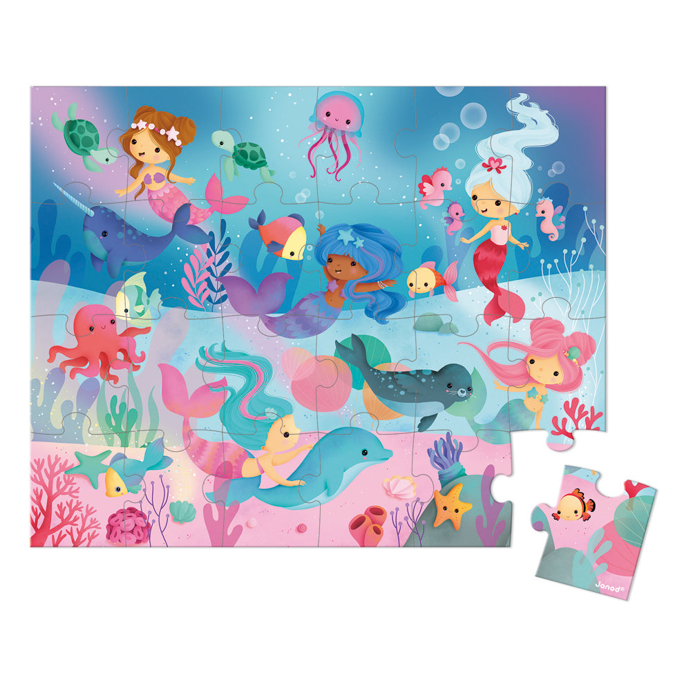 JANOD puzzel Zeemeerminnen 3jr+/ 24 stks