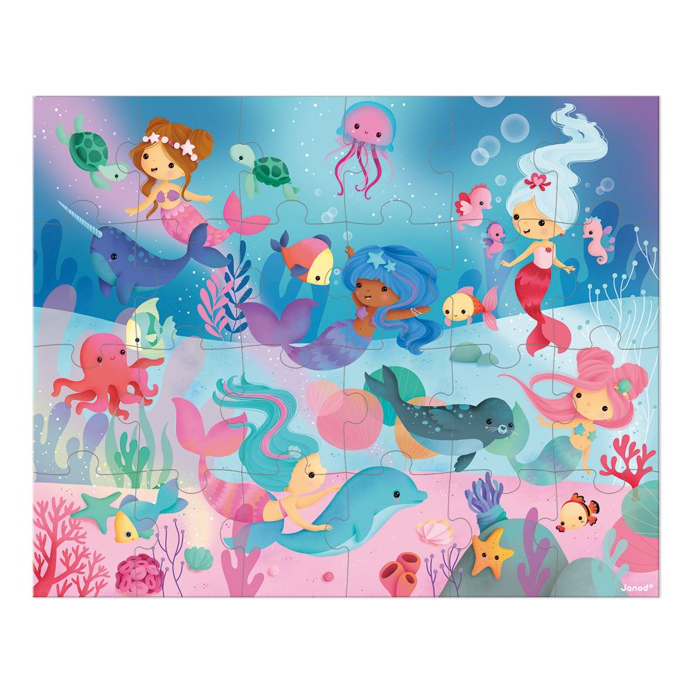 JANOD puzzel Zeemeerminnen 3jr+/ 24 stks