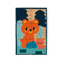 JANOD x WWF blokpuzzel dieren jong 12mnd+ / 6 stks