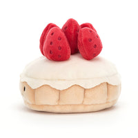 Jellycat knuffel Pattiserie Tarte aux Fraises