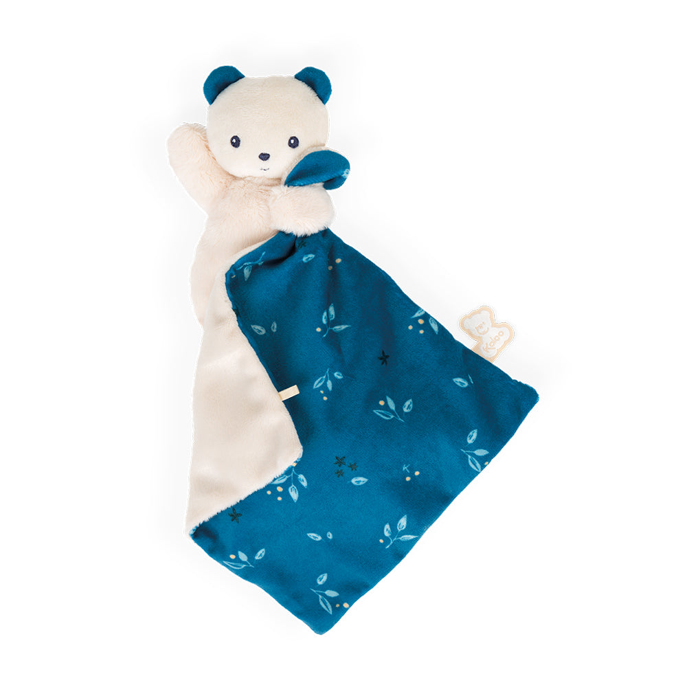 Kaloo knuffeldoekje beer Carre Douceur blauw 0 jr+