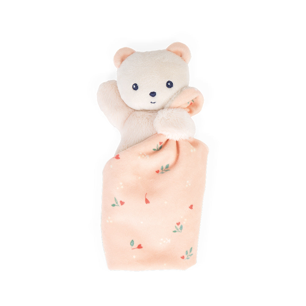 Kaloo knuffeldoekje beer Carre Douceur roze 0 jr+ 972005