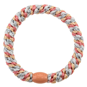 Kknekki haarelastiekje mix roze zilver