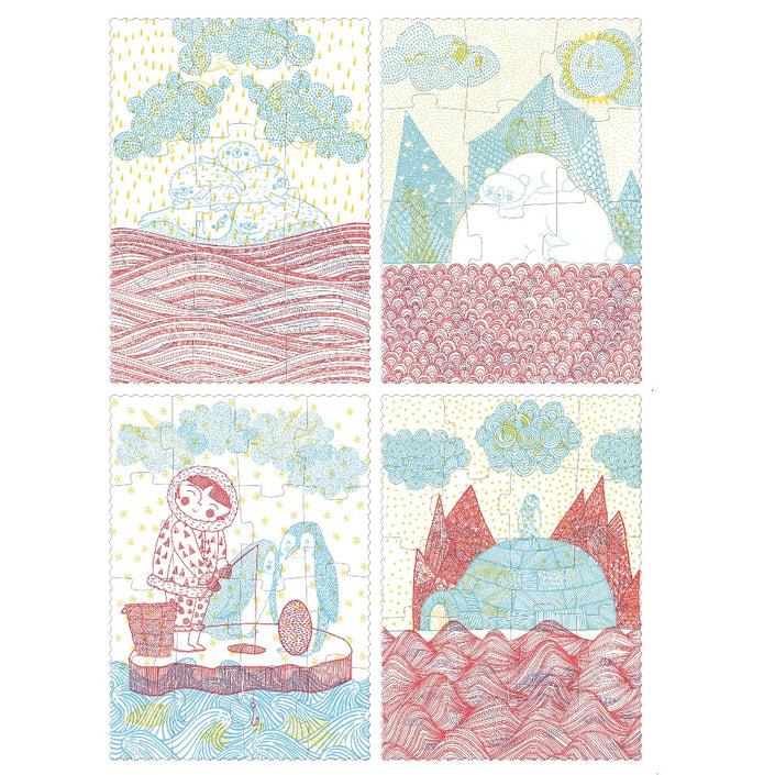 LONDJI puzzel dans igloo 3 jr+ / 9-12-16-20 stks