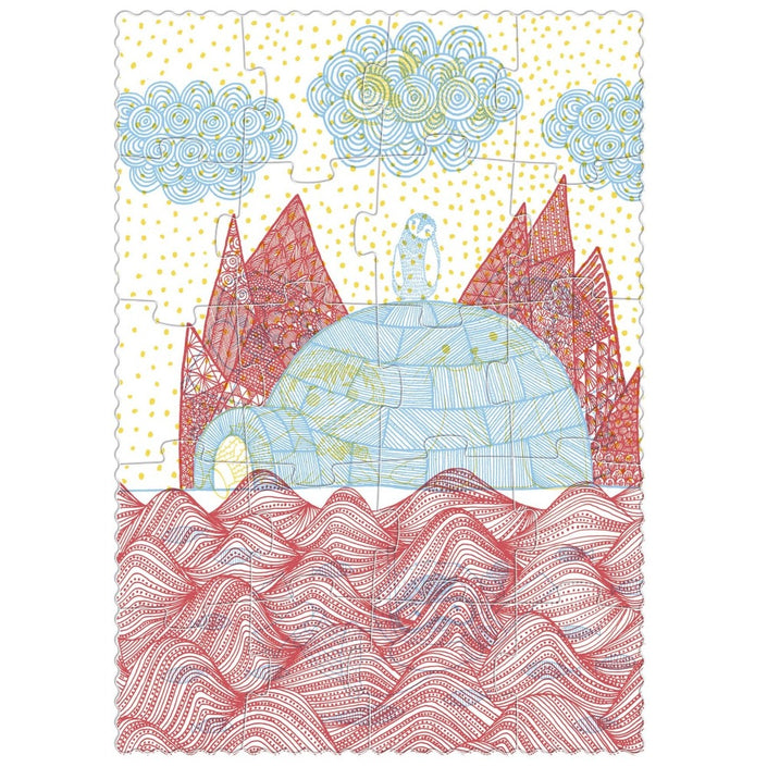 LONDJI puzzel dans igloo 3 jr+ / 9-12-16-20 stks