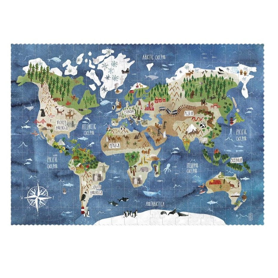 LONDJI puzzel discover the world 6jr+ / 200 stks PZ392U