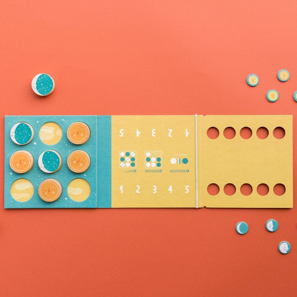 LONDJI spel Sun & moon 3jr+ beukenhout en recycled karton