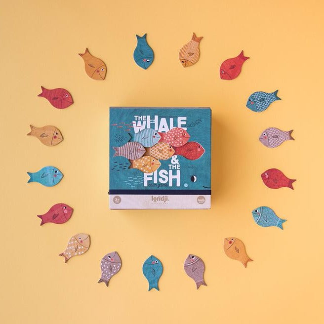 LONDJI spel the whale and the fish 3 jr+ recycled karton