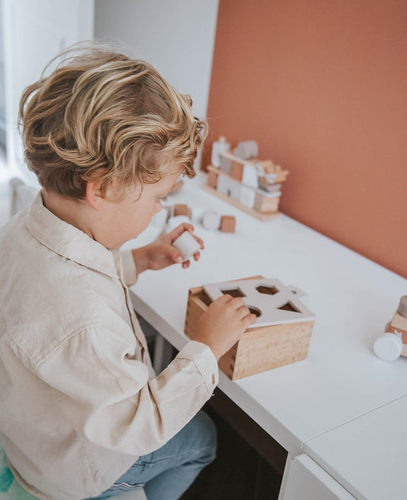 Label Label vormenstoof nougat 18 mnd+