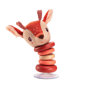 Lilliputiens rammelaar met zuignap Stella 6 mnd+