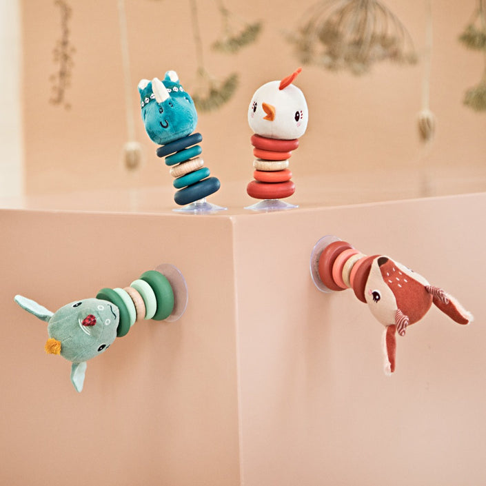 Lilliputiens rammelaar met zuignap Stella 6 mnd+