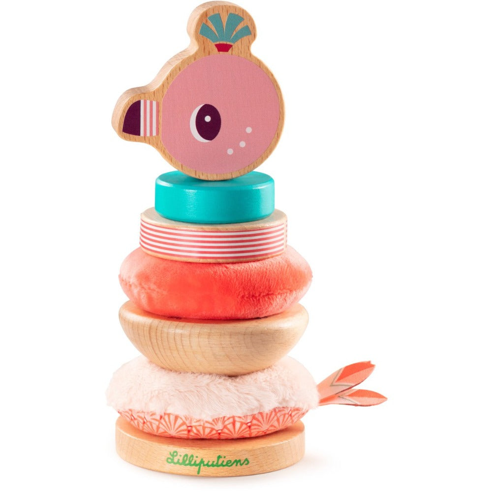 Lilliputiens stapeltoren flamingo Anais 9 mnd+