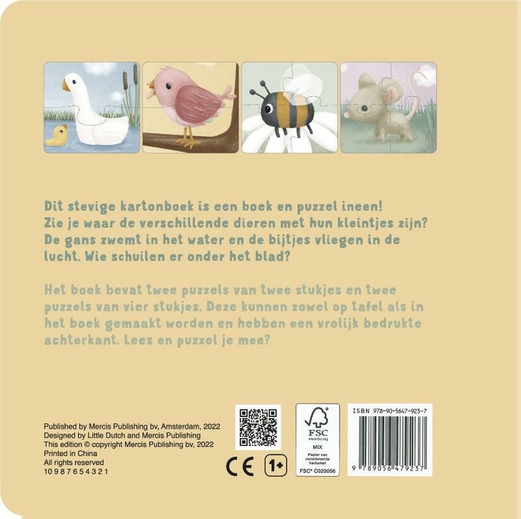Little Dutch mijn dieren puzzelboek 2 jr+ 9789056479237