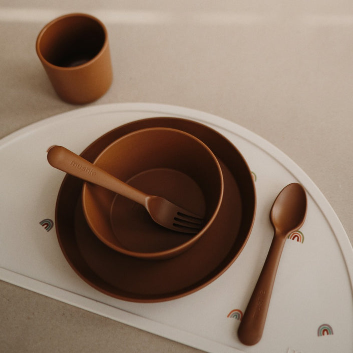 Mushie borden caramel