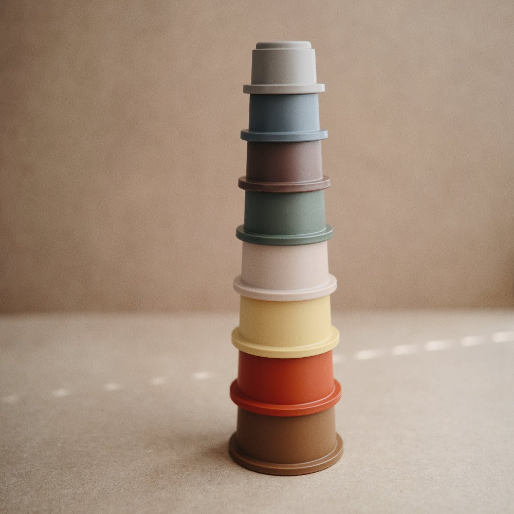 Mushie stapeltoren retro 0 m+