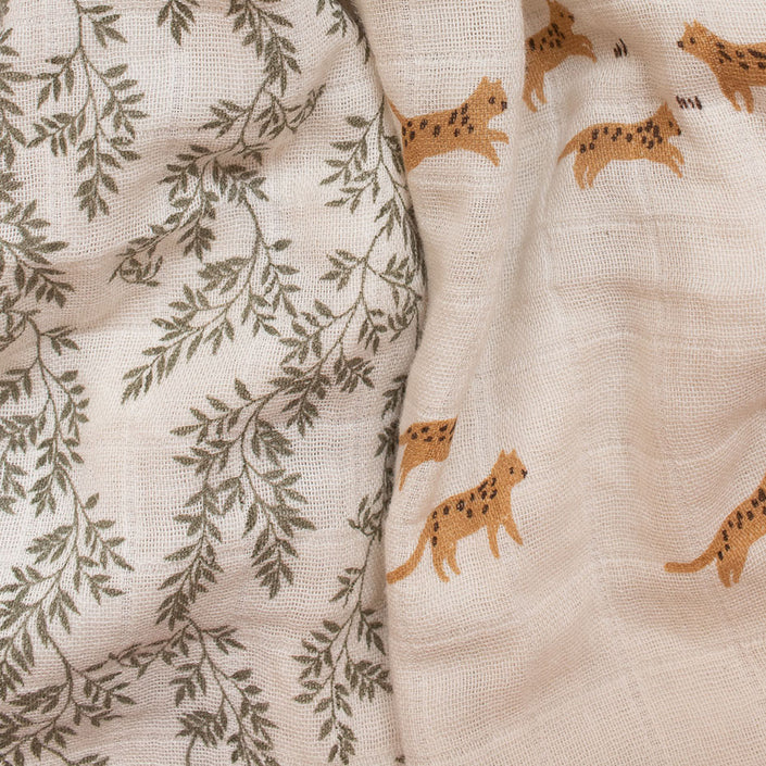 Main Sauvage hoeslaken bay leaves 70 x 140