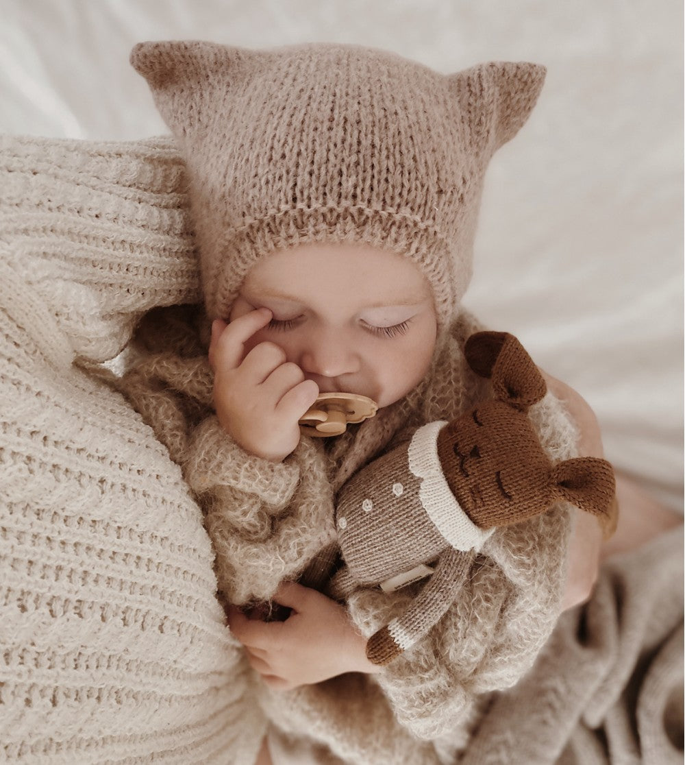 Main Sauvage knuffel bunny oat jumpsuit