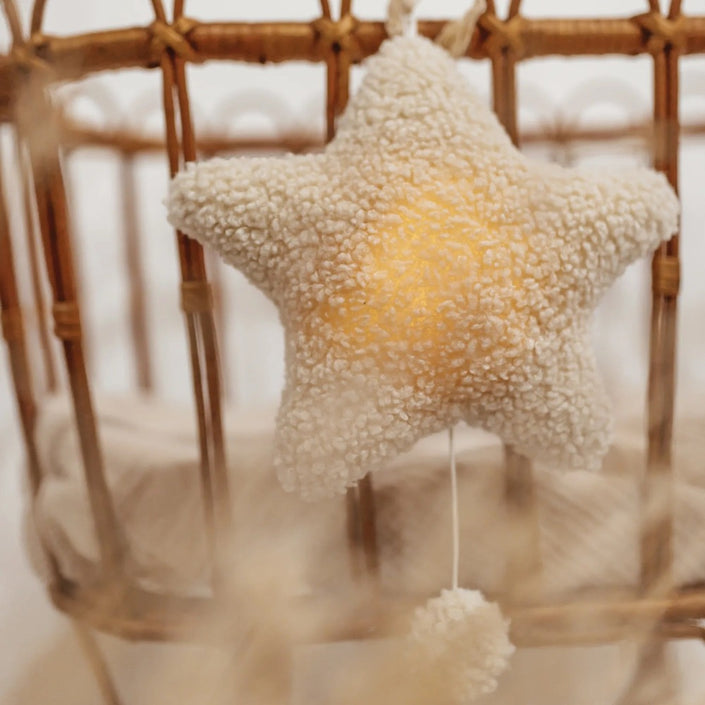 Mrs Ertha muziekdoosje met licht Star