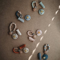 Mushie baby tandenborstel sand clay