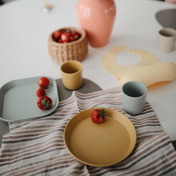 Mushie bekers mustard