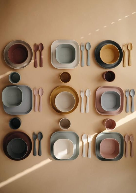 Mushie bestekset beige kopen