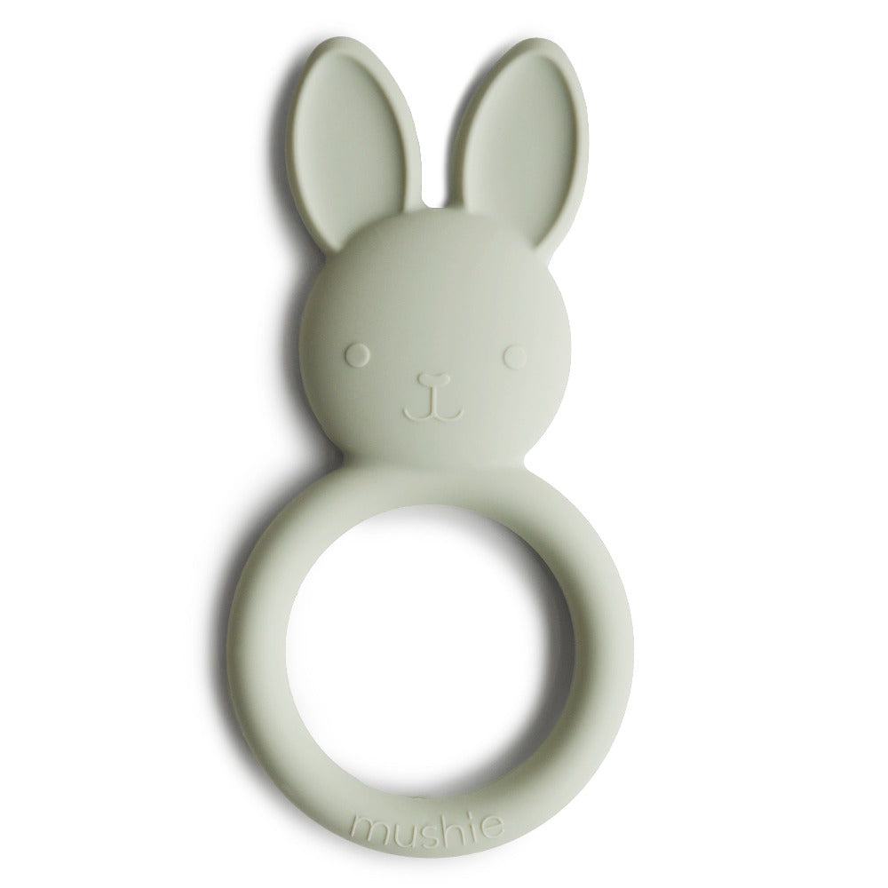 Mushie bijtring bunny sage 3 mnd+