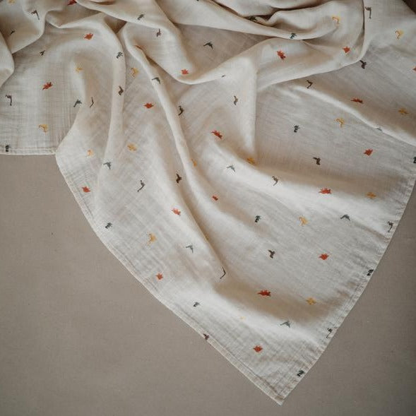 Mushie hydrofiele doek dino 120 x 120