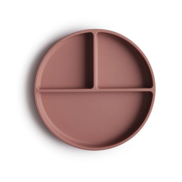 Mushie siliconen bord cloudy mauve