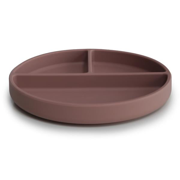 Mushie siliconen bord cloudy mauve
