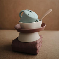 Mushie siliconen bord natural