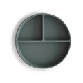 Mushie siliconen bord thyme green