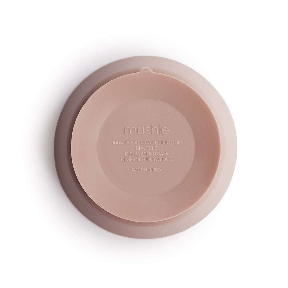Mushie siliconen kom blush 810052460437