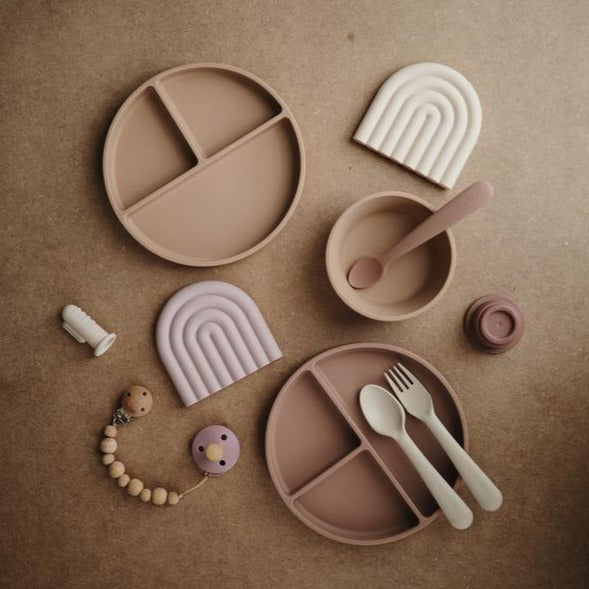 Mushie siliconen kom blush