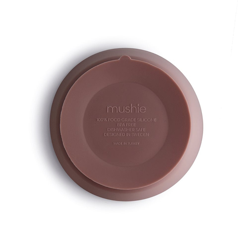 Mushie siliconen kom cloudy mauve