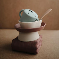 Mushie siliconen kom natural