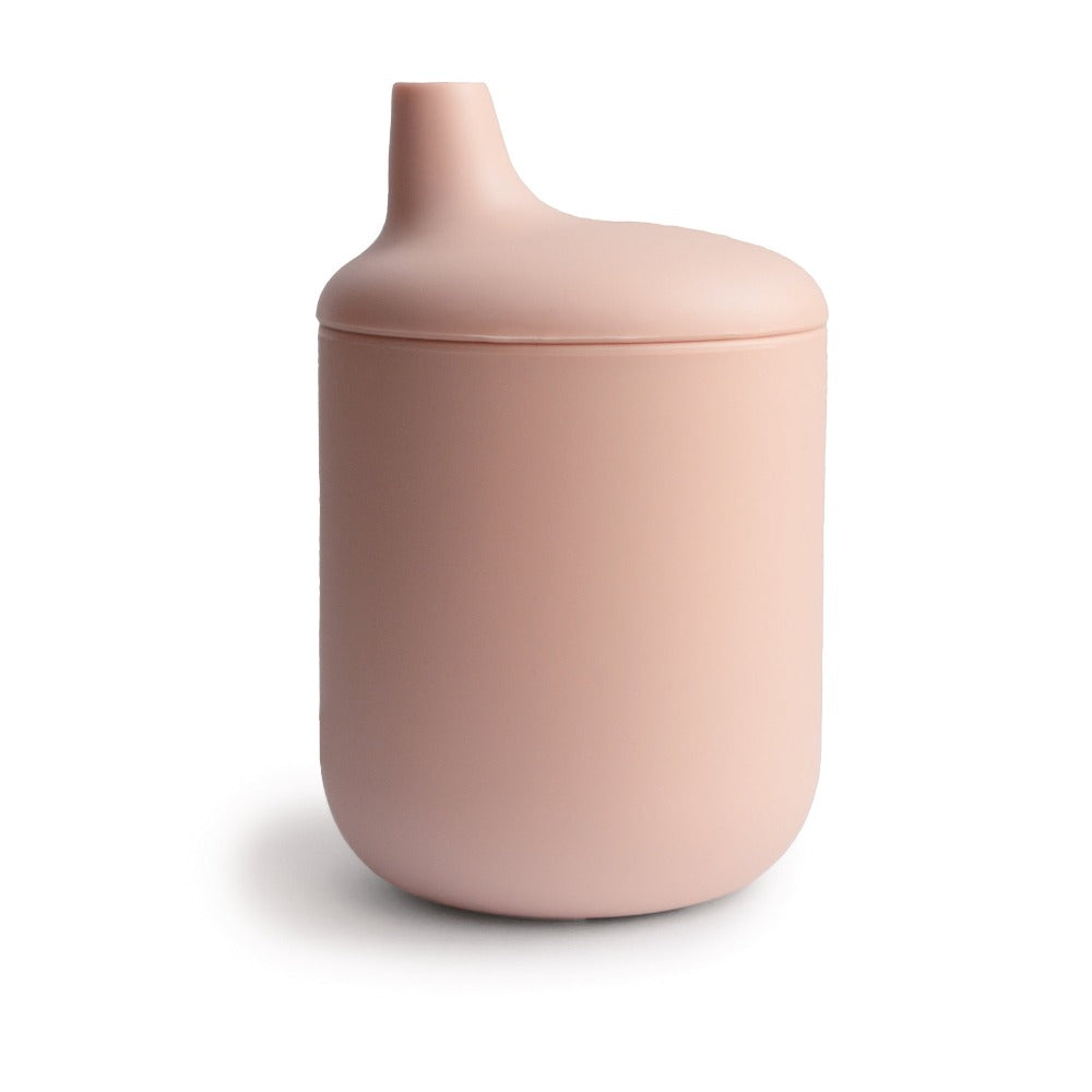 Mushie siliconen tuitbeker blush