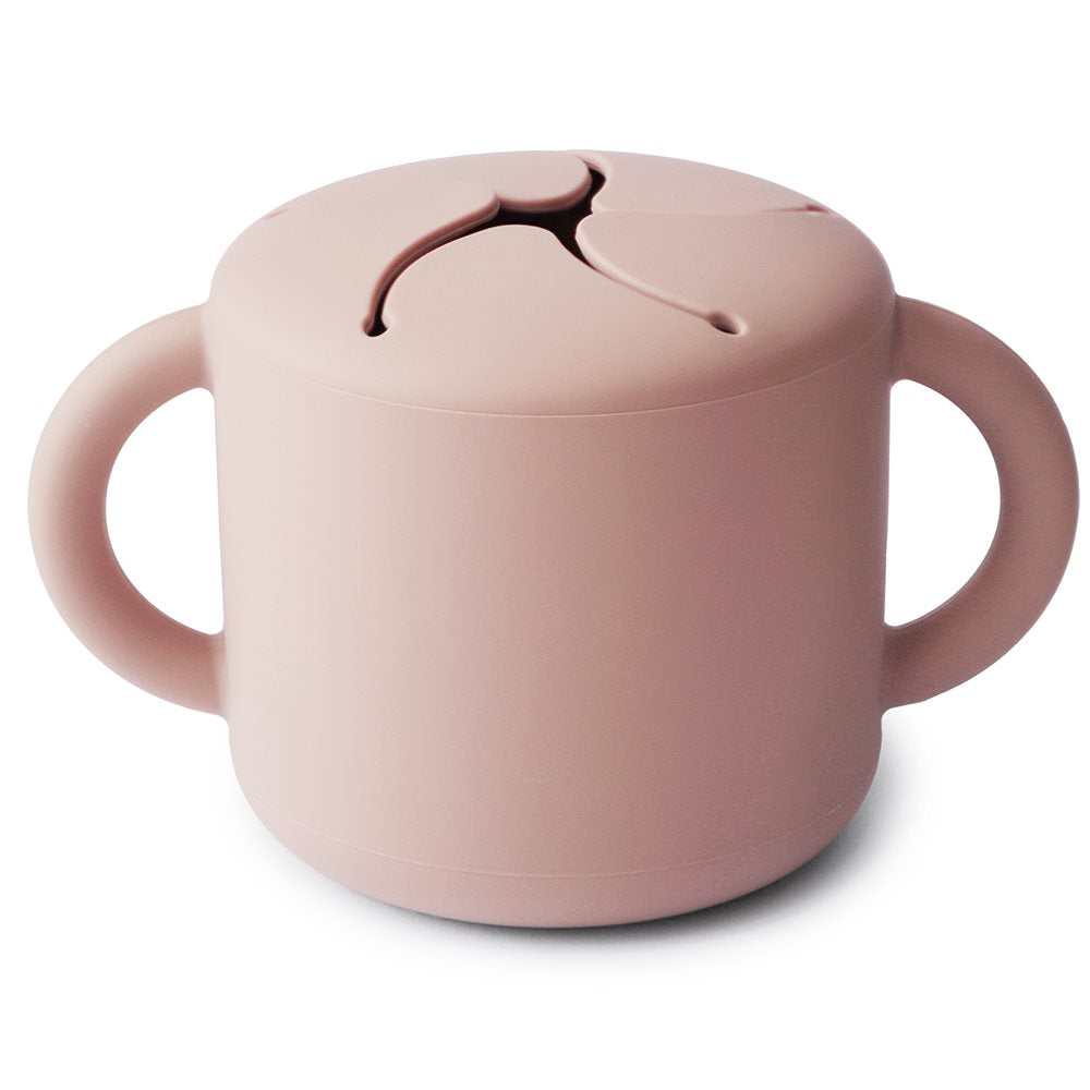 Mushie snack cup blush