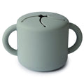 Mushie snack cup cambridge blue