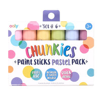 OOLY chunkies paint sticks verfstiften pastel 6 stks 3 jr+