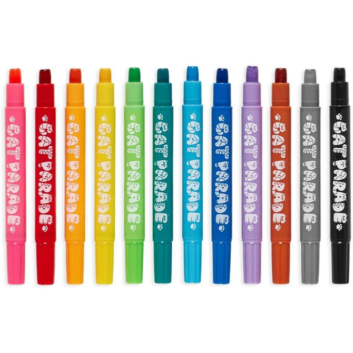 OOLY olie pastel krijt Cat parade 12 stks 3 jr+