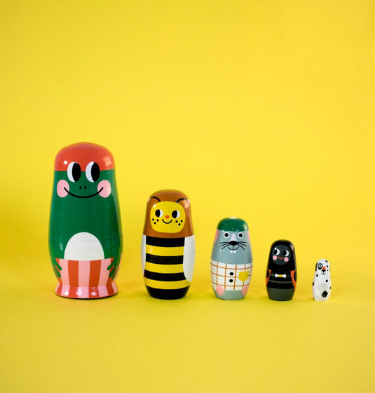 Petit Monkey nesting dolls Paddy and Palls