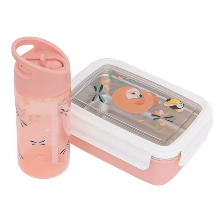 Petit Monkey broodtrommel bento sloth PP + tritan + RVS