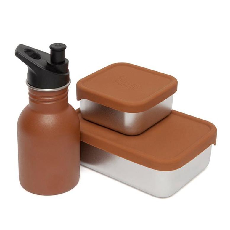 Petit Monkey drinkfles RVS baked clay