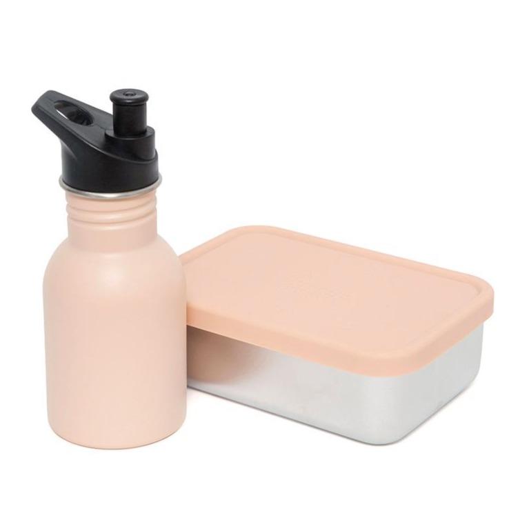 Petit Monkey drinkfles RVS dawn rose kopen