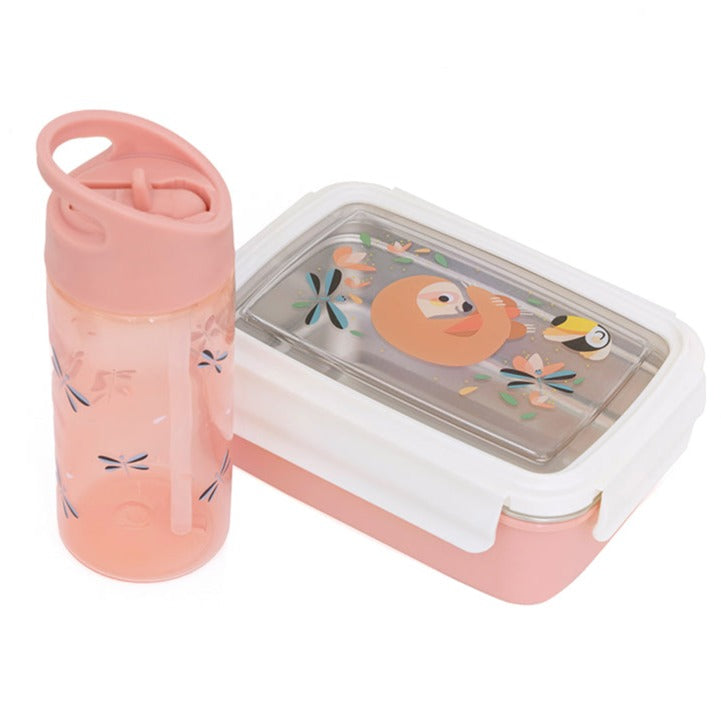 Petit Monkey drinkfles sloth & dragonflies DB42-R