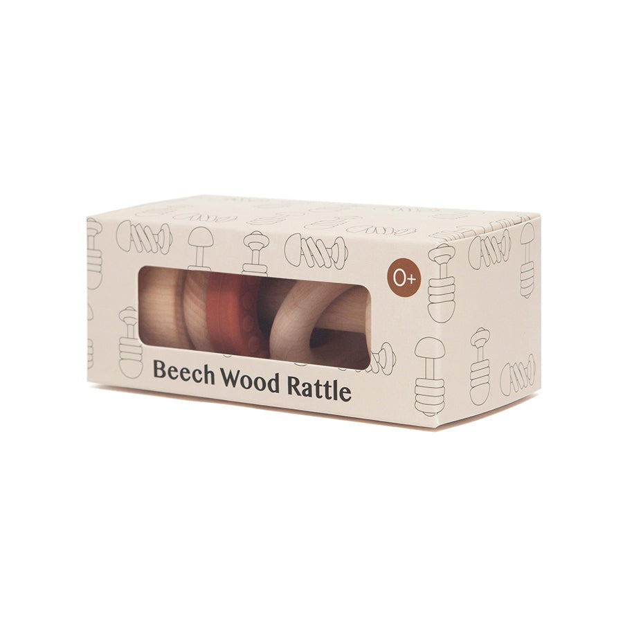 Petit Monkey houten rammelaar backed clay 0 jr+