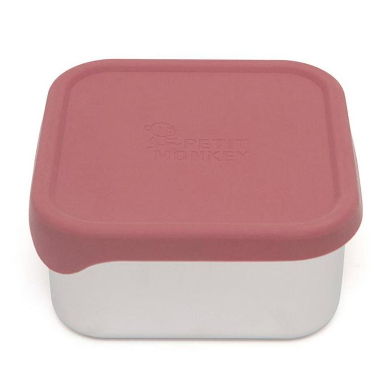Petit Monkey lunchbox RVS Lucy mahogany 12x12