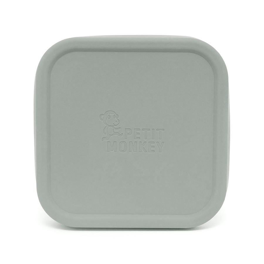 Petit Monkey lunchbox RVS Lucy sage 12x12