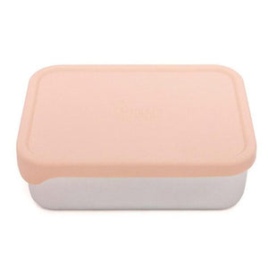 Petit Monkey lunchbox RVS Riley dawn rose 17x13